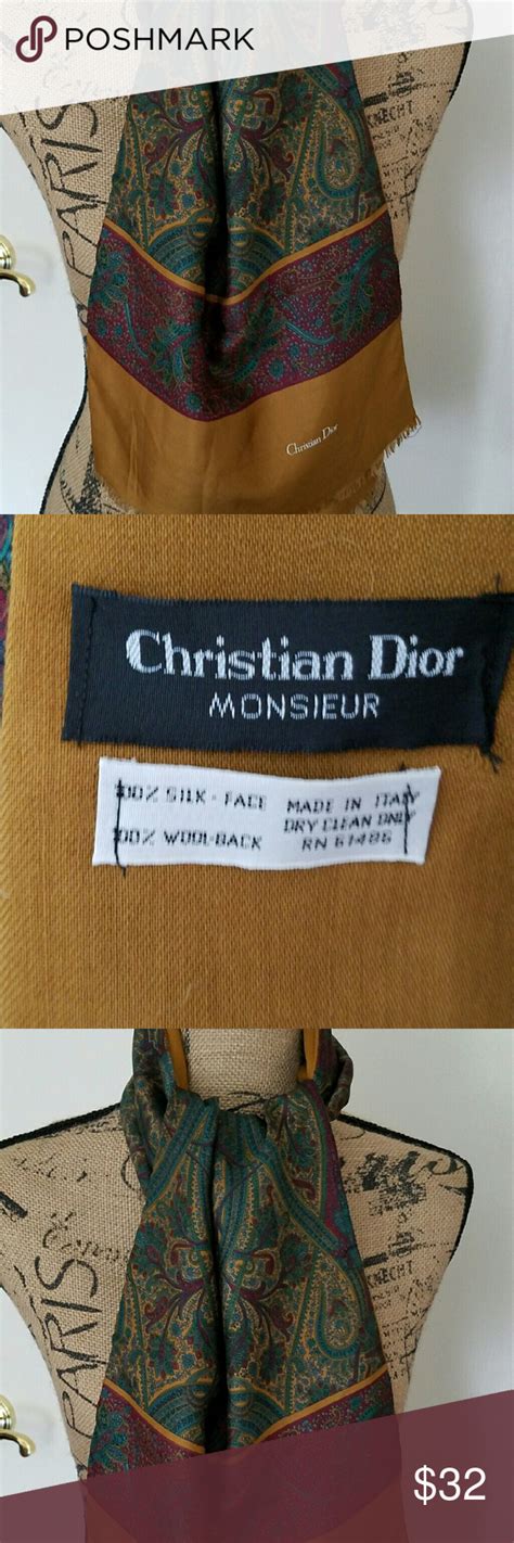 mens christian dior scarf|Christian Dior monsieur scarf.